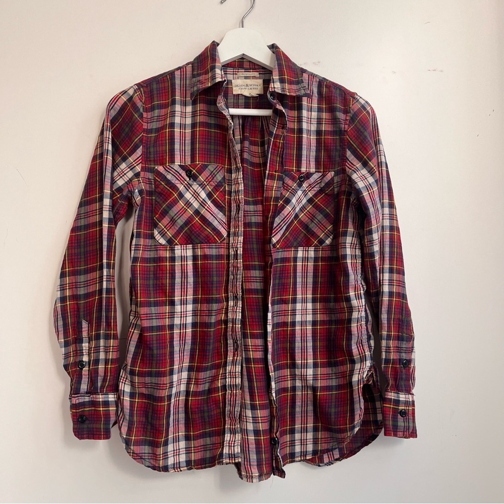 Denim & Supply Ralph Lauren Red Plaid Button Down Shirt